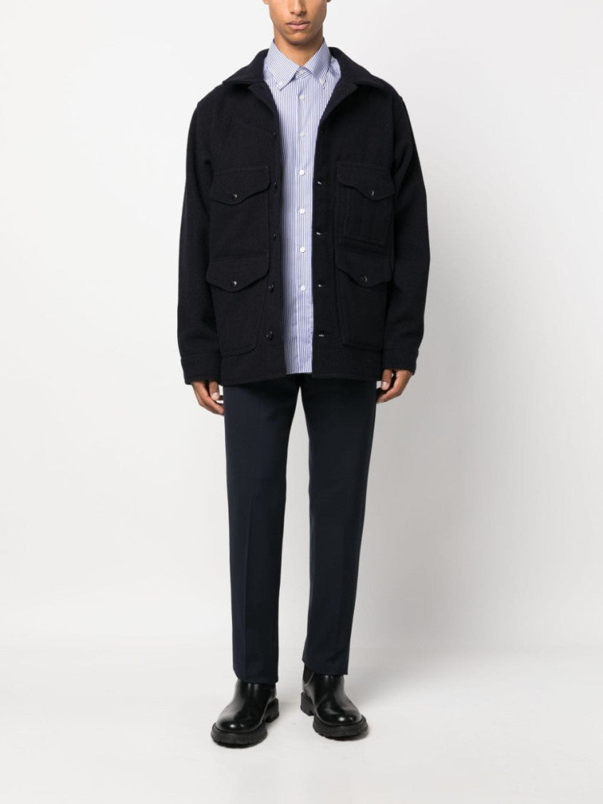 Navy Blue Regular Fit Jacket 5