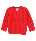 Boys Red Cable-Knitted Sweater 1