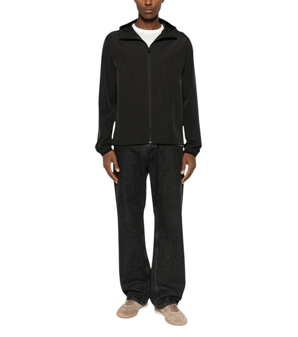 Black Logo Hood Jacket 4