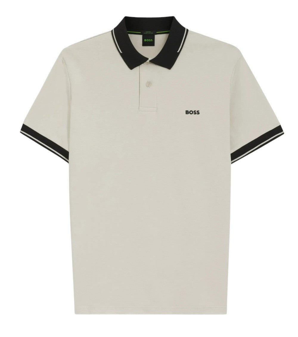Light Beige Logo Polo 1
