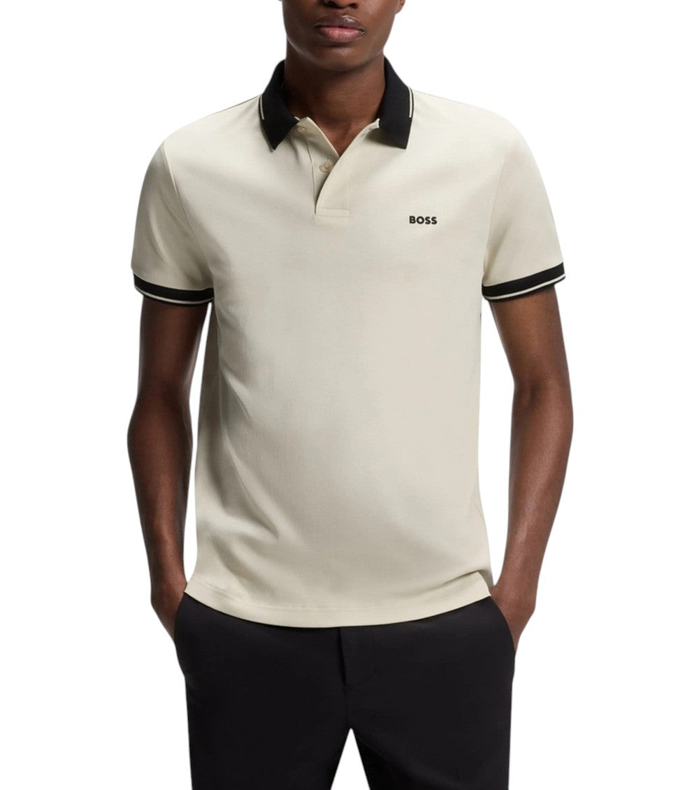 Light Beige Logo Polo 2