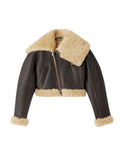 Dark Brown Cropped Jacket 1