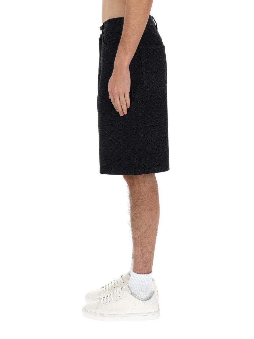 Black Logo Shorts 3