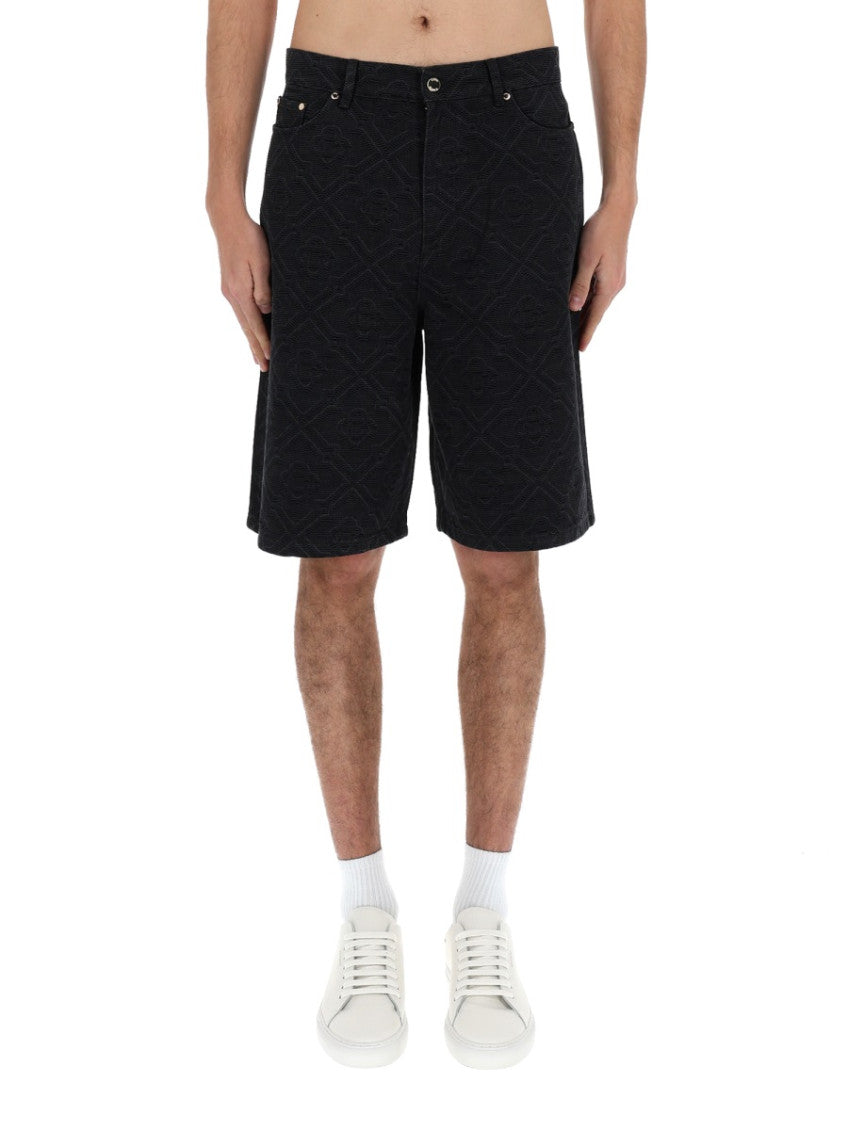 Black Logo Shorts 5