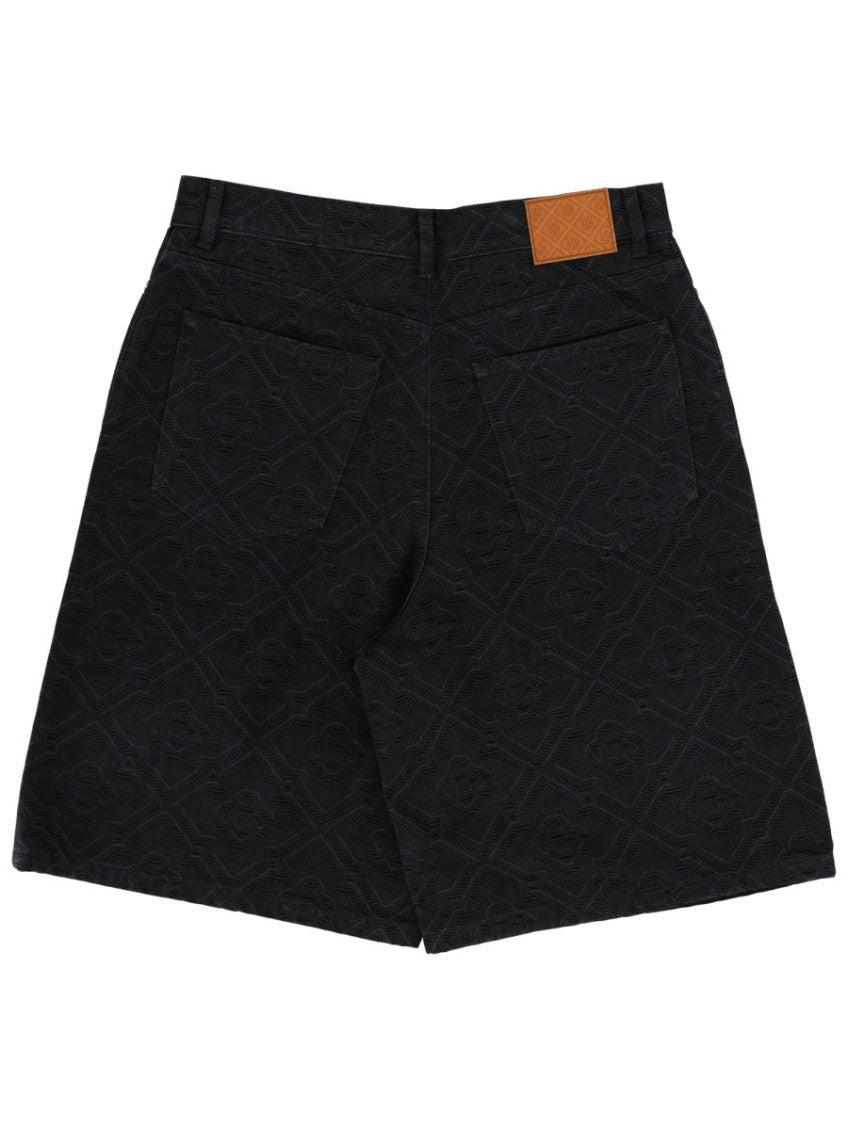 Black Logo Shorts 6