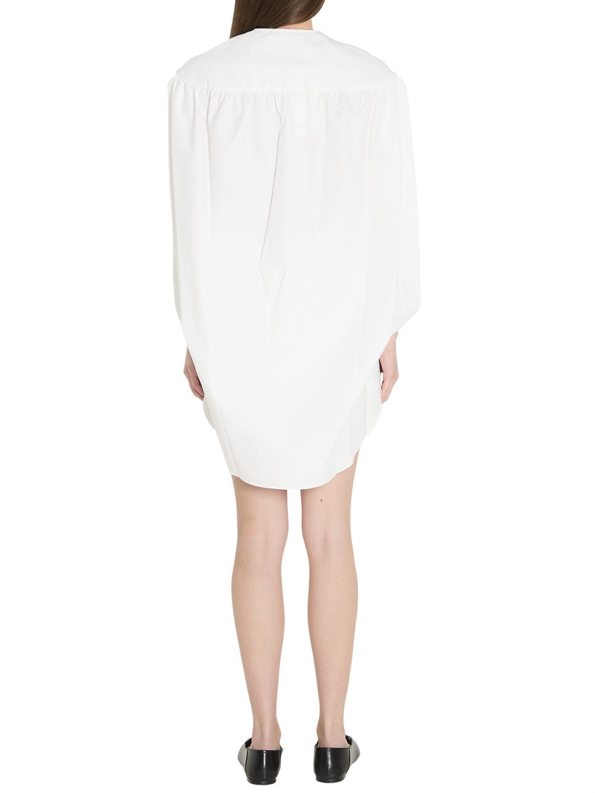 White Round Neck Mini Dress 2