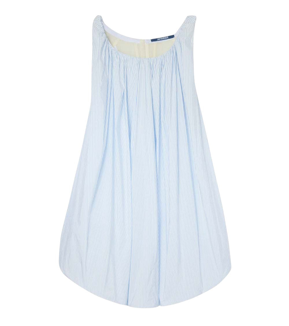 Light Blue Scoop Neck Dress 1