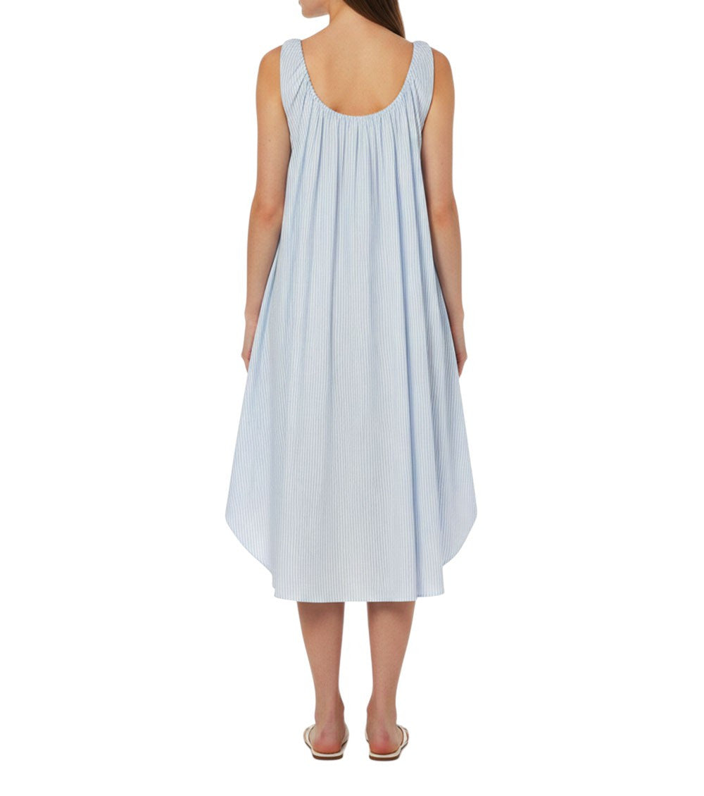 Light Blue Scoop Neck Dress 4