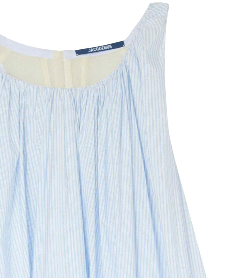 Light Blue Scoop Neck Dress 5