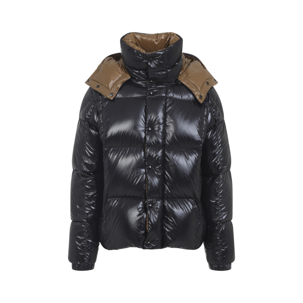 Black Puffer Solid Jacket 1