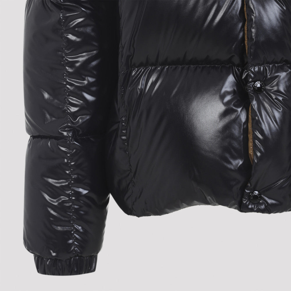 Black Puffer Solid Jacket 5
