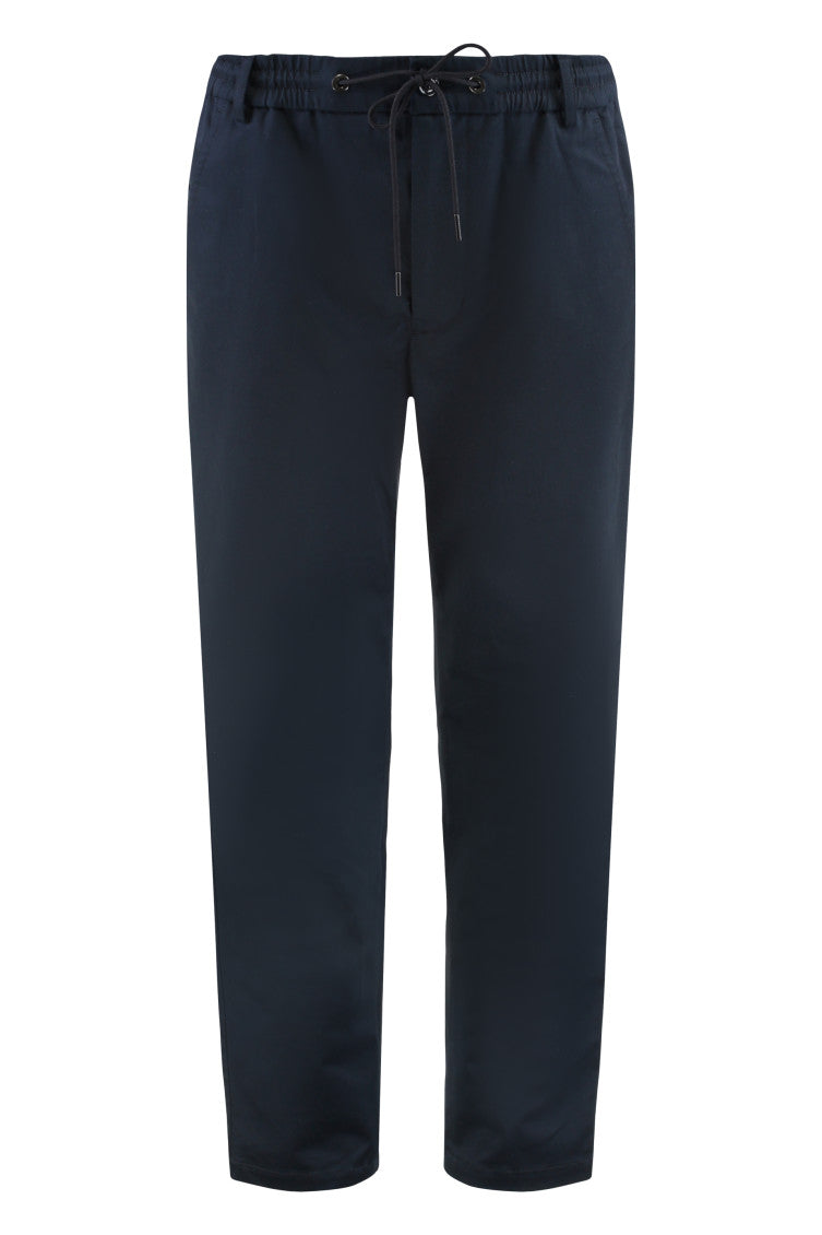 Navy Blue Drawstring Trousers 1