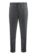 Dark Grey Flat Front Pants 1