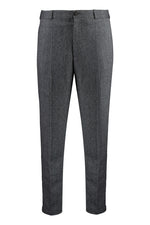Dark Grey Flat Front Pants 1