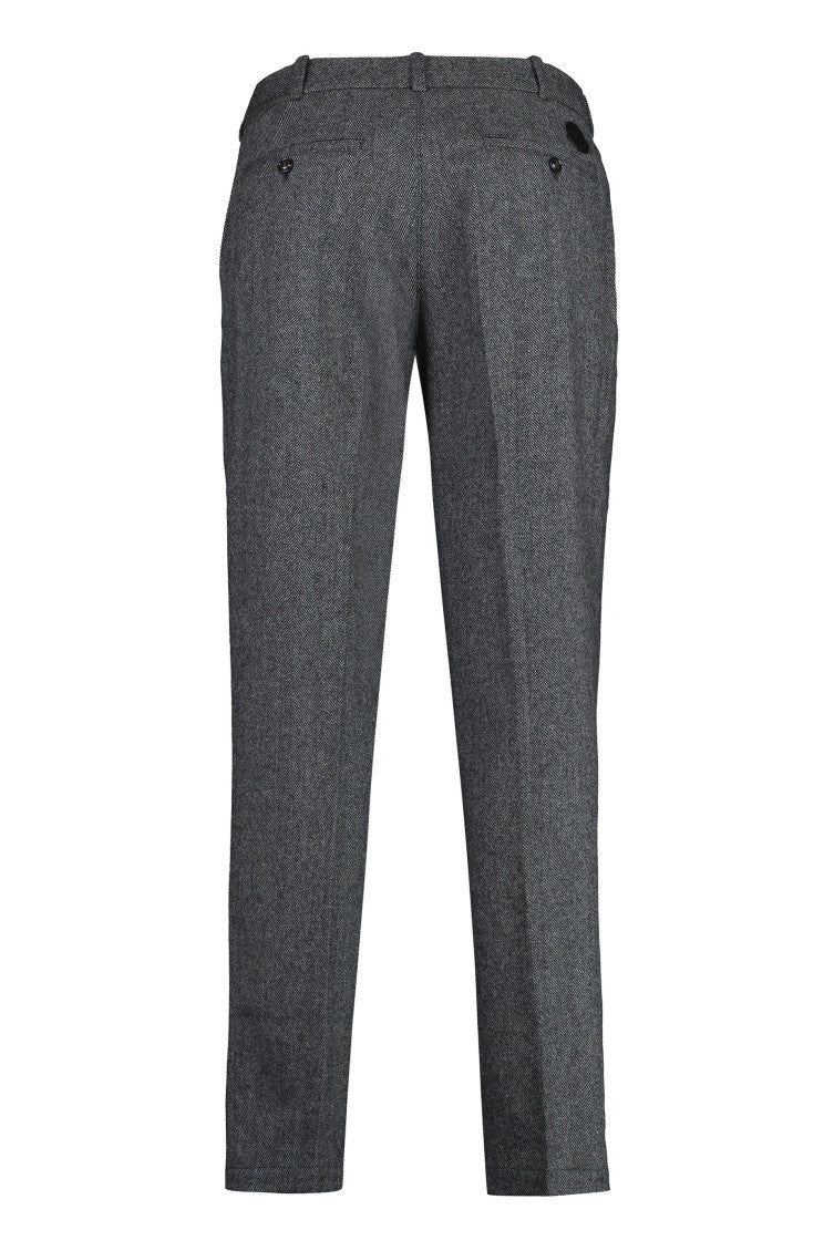 Dark Grey Flat Front Pants 2