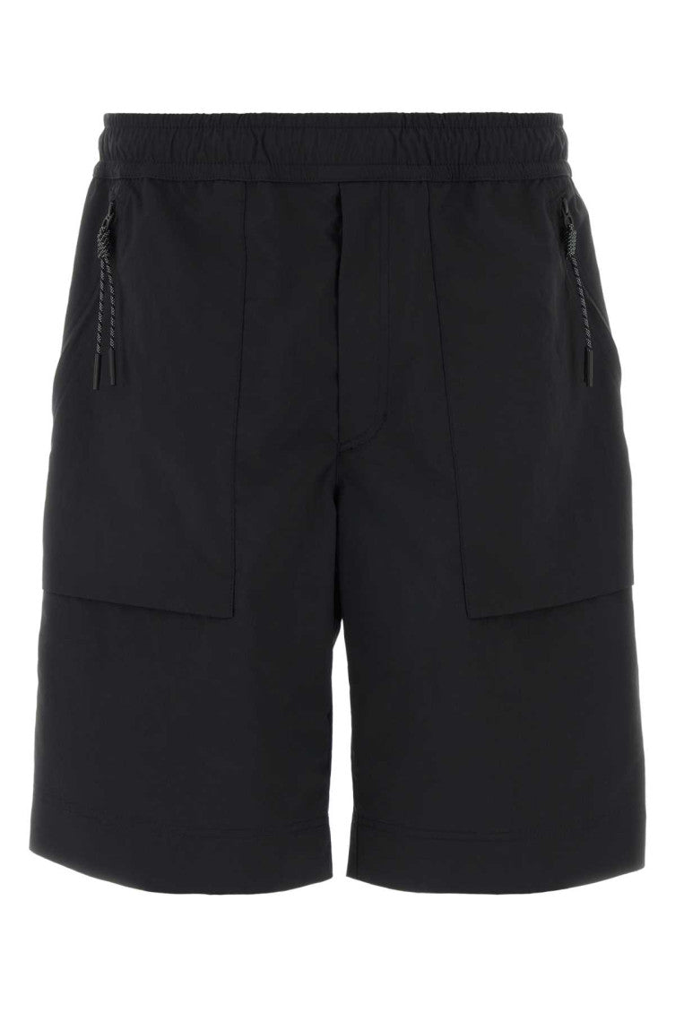 Black Relaxed Fit Shorts 1
