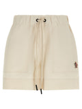 White Technical froissé shorts 1