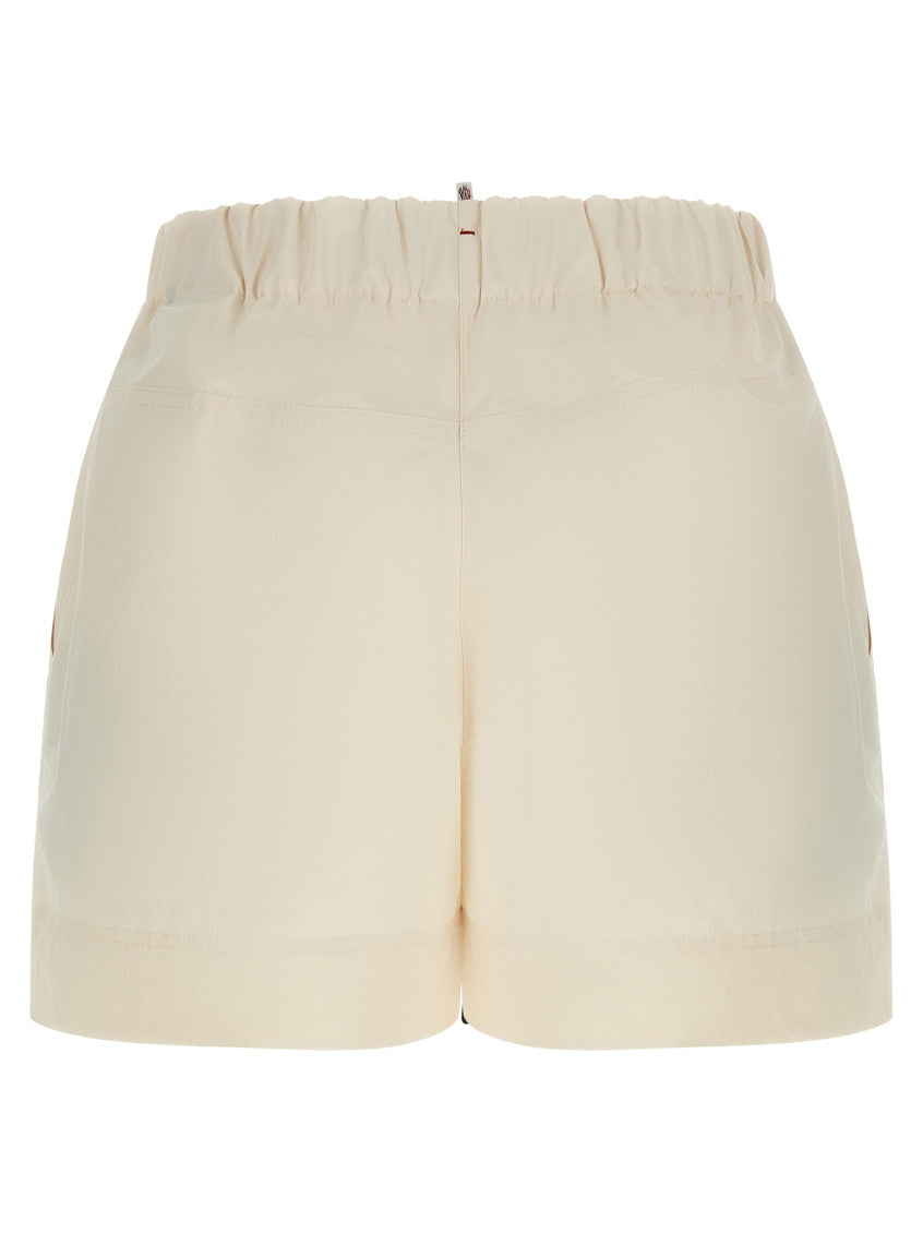 White Technical froissé shorts 2