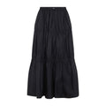 Black Solid Maxi Skirt 1