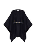Blue Solid Hood Jacket 1