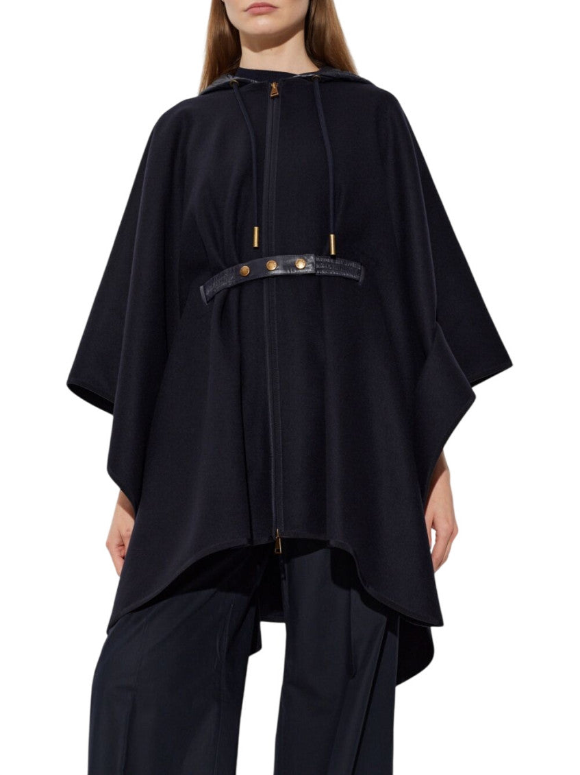 Blue Solid Hood Jacket 2
