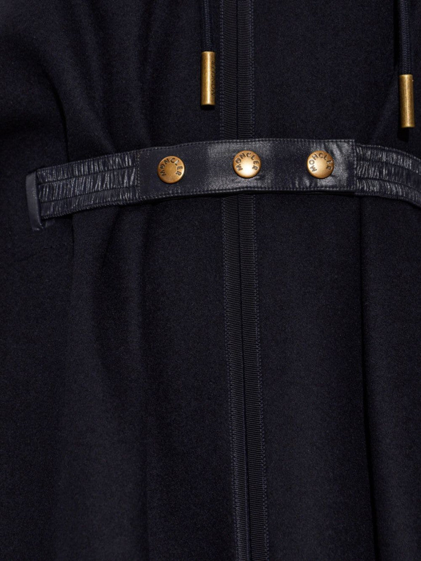 Blue Solid Hood Jacket 4