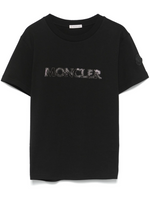 Black Crystal-embellished T-shirt 1