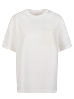 Beige Solid Crew Neck T-Shirt 1