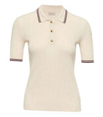 Off White Knitted Logo Polo Shirt 1