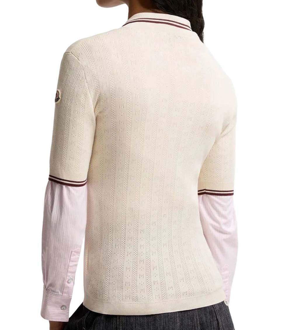 Off White Knitted Logo Polo Shirt 3