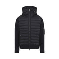 Black Padded Zip-Up Cardigan 1