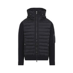 Black Padded Zip-Up Cardigan 1