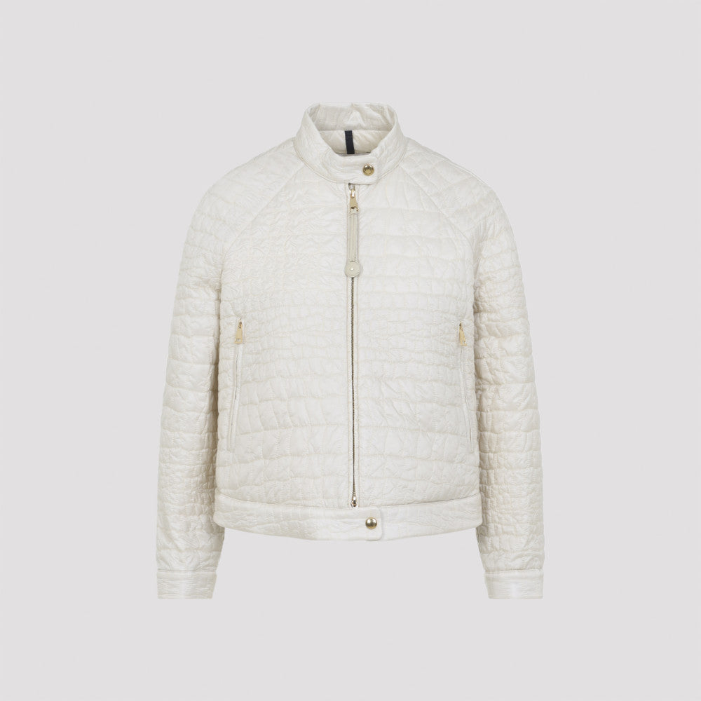 Light Beige Quilted Jacket 2