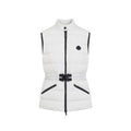 White Quilted Mock Collar Jacket 1