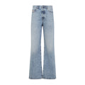 Blue Flared High Rise Jeans 1