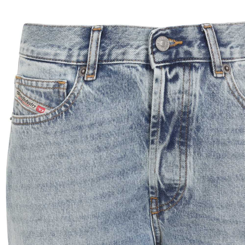 Blue Flared High Rise Jeans 3