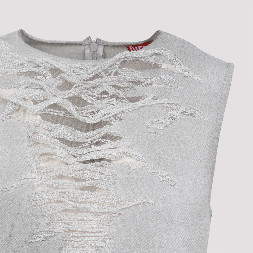 Grey Distressed Front Top 5