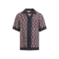 Purple Geometric Print Shirt 1