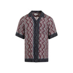 Purple Geometric Print Shirt 1