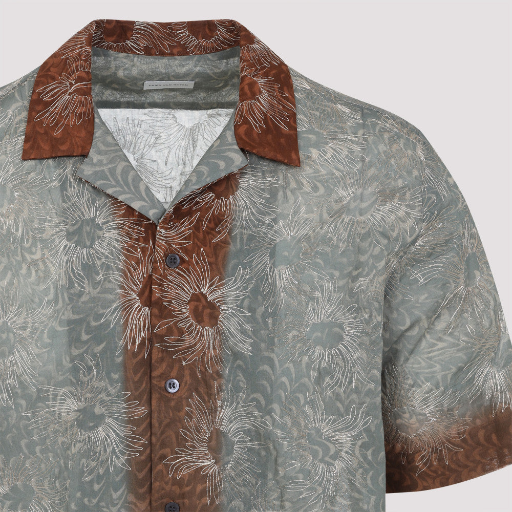 Green embroidery Shirt 5