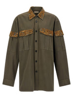 Green Crowsey Embroidered Shirt 1