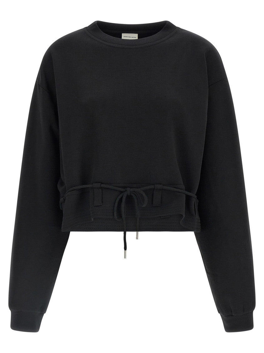 Black Crew Neck Sweatshirt 1
