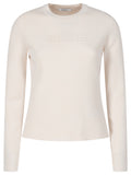 White Viscose And Wool Sweater 1