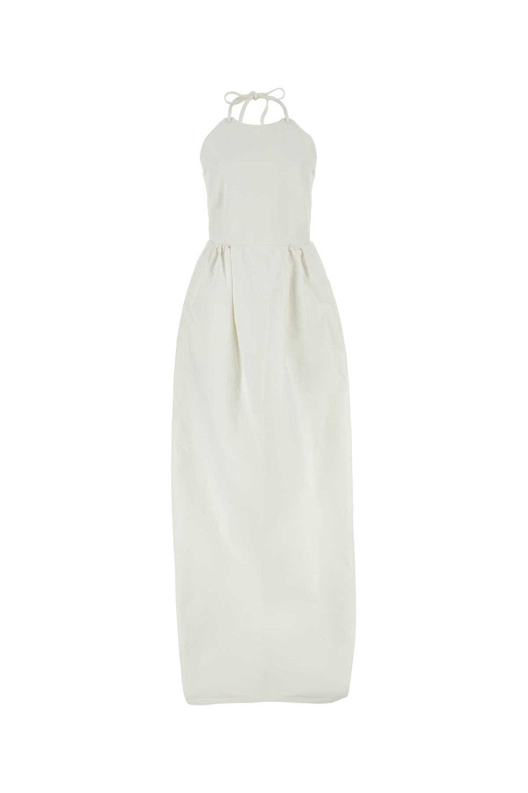 White Europa Canvas Maxi Dress 1