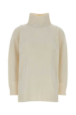 White High-neck Sweater 1