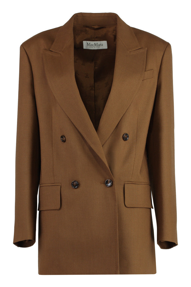 Brown Palanca double breasted blazer 1