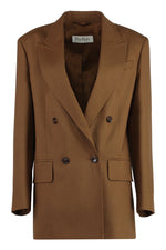 Brown Palanca double breasted blazer 1