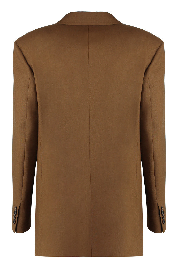 Brown Palanca double breasted blazer 2