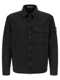 Black 'Garment-dyed' Overshirt 1