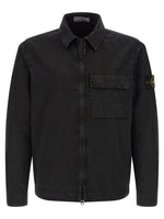 Black 'Garment-dyed' Overshirt 1